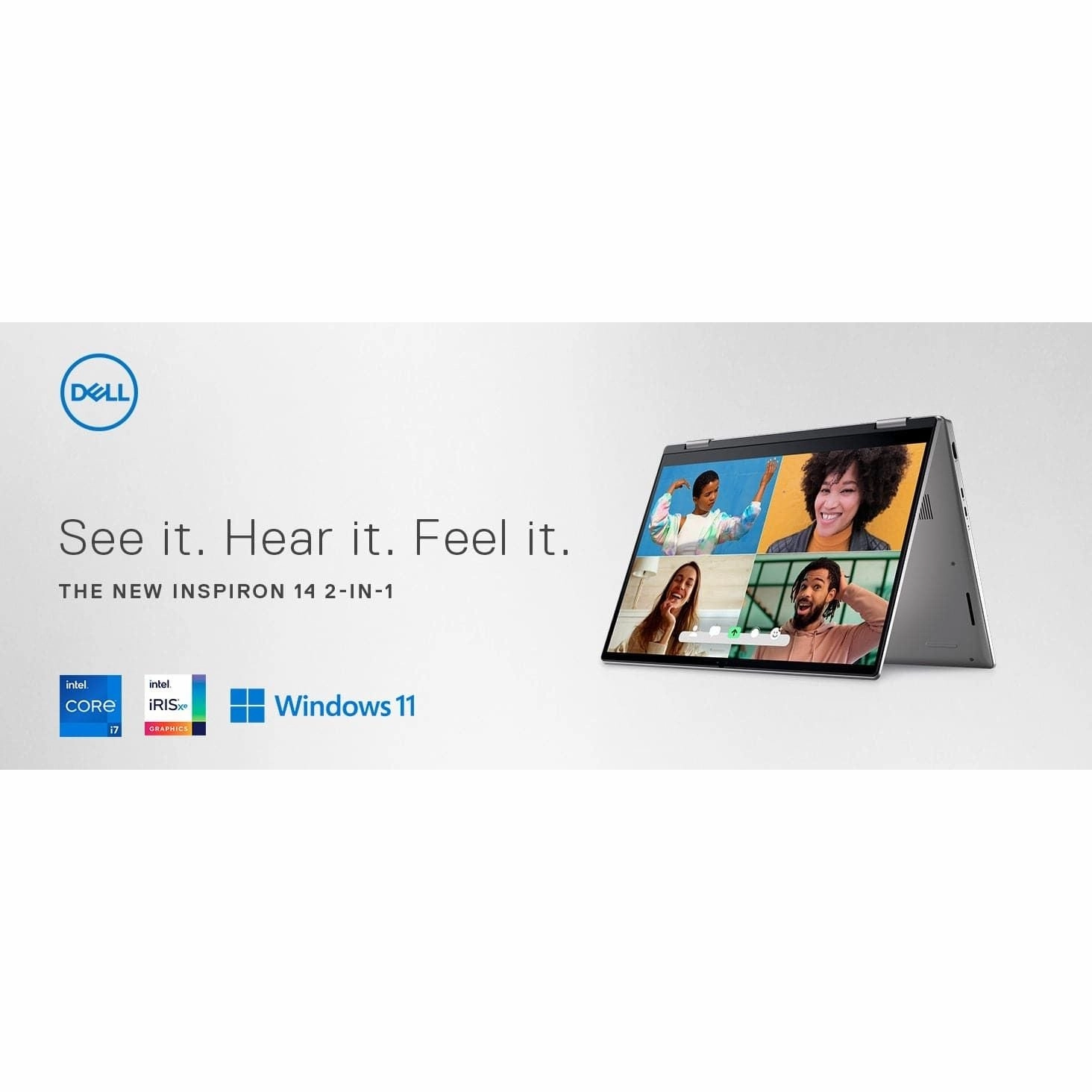 Dell Inspiron 7420 14" Touchscreen Laptop C Intel Core i7-1255U, 16GB RAM, 512GB SSD, Intel Iris Xe Graphics, Windows 11 Home, Platinum Silver