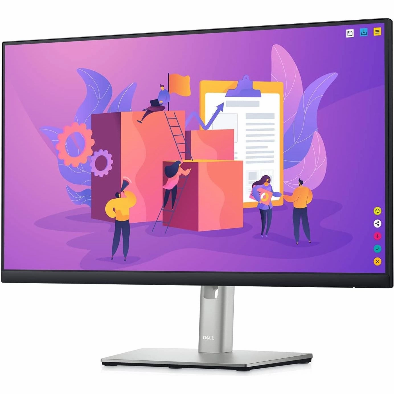 Dell P2422H 24" Full HD Monitor, 60Hz, IPS, 99% sRGB, HDMI/DP/VGA, 5x USB, Black