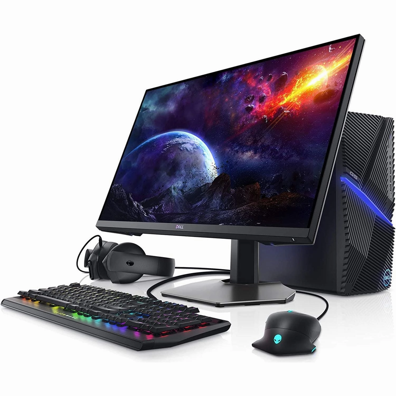 Dell S2721DGFA 27 Inch QHD (2560x1440) Gaming Monitor, 165Hz, IPS, 1ms, AMD FreeSync Premium Pro, NVIDIA G-SYNC Compatible, HDR 400, DisplayPort, 2x HDMI, 5x USB 3.0