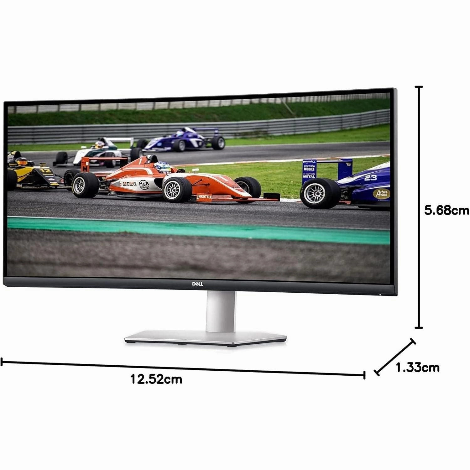 Dell S3422DWG 34" Curved Gaming Monitor - WQHD 3440x1440, 144Hz, 1ms, AMD FreeSync Premium Pro, HDR 400, DisplayPort, 2x HDMI, 5x USB