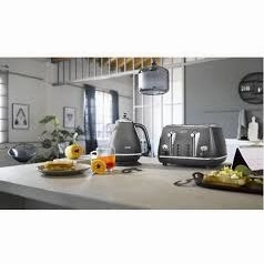 DELONGHI Icona Metallics KBOT3001.GY Jug Kettle  Grey