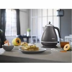 DELONGHI Icona Metallics KBOT3001.GY Jug Kettle  Grey