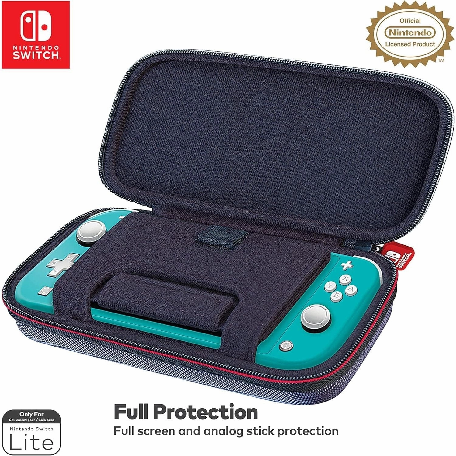 Deluxe Travel Case Black for Nintendo Switch Lite