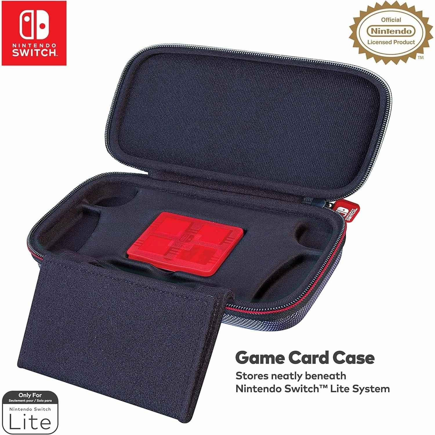 Deluxe Travel Case Black for Nintendo Switch Lite