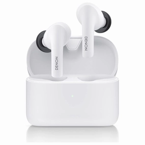 Denon AH-C830NCW True Wireless In-Ear Headphones with Active Noise Cancelling, Water Resistant Earbuds with Crystal Clear Call Quality-white(unsealed) bluetooth headphones, cheap wireless headphones, headphones with mic