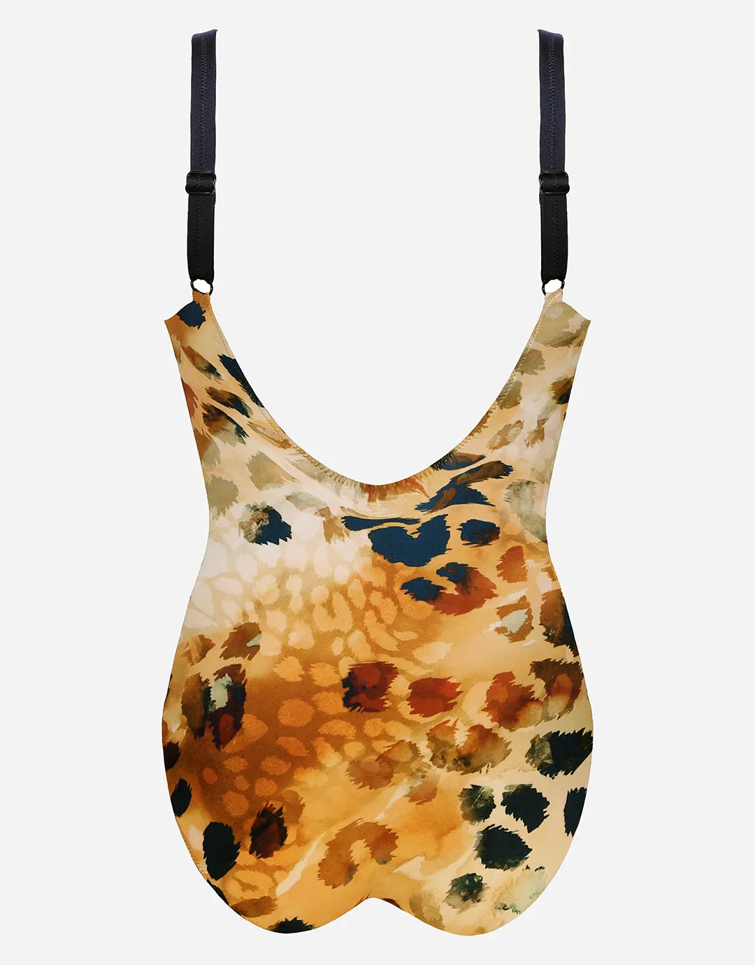 Desert Sunset Moulded Underwired Swimsuit - Terracotta Leo