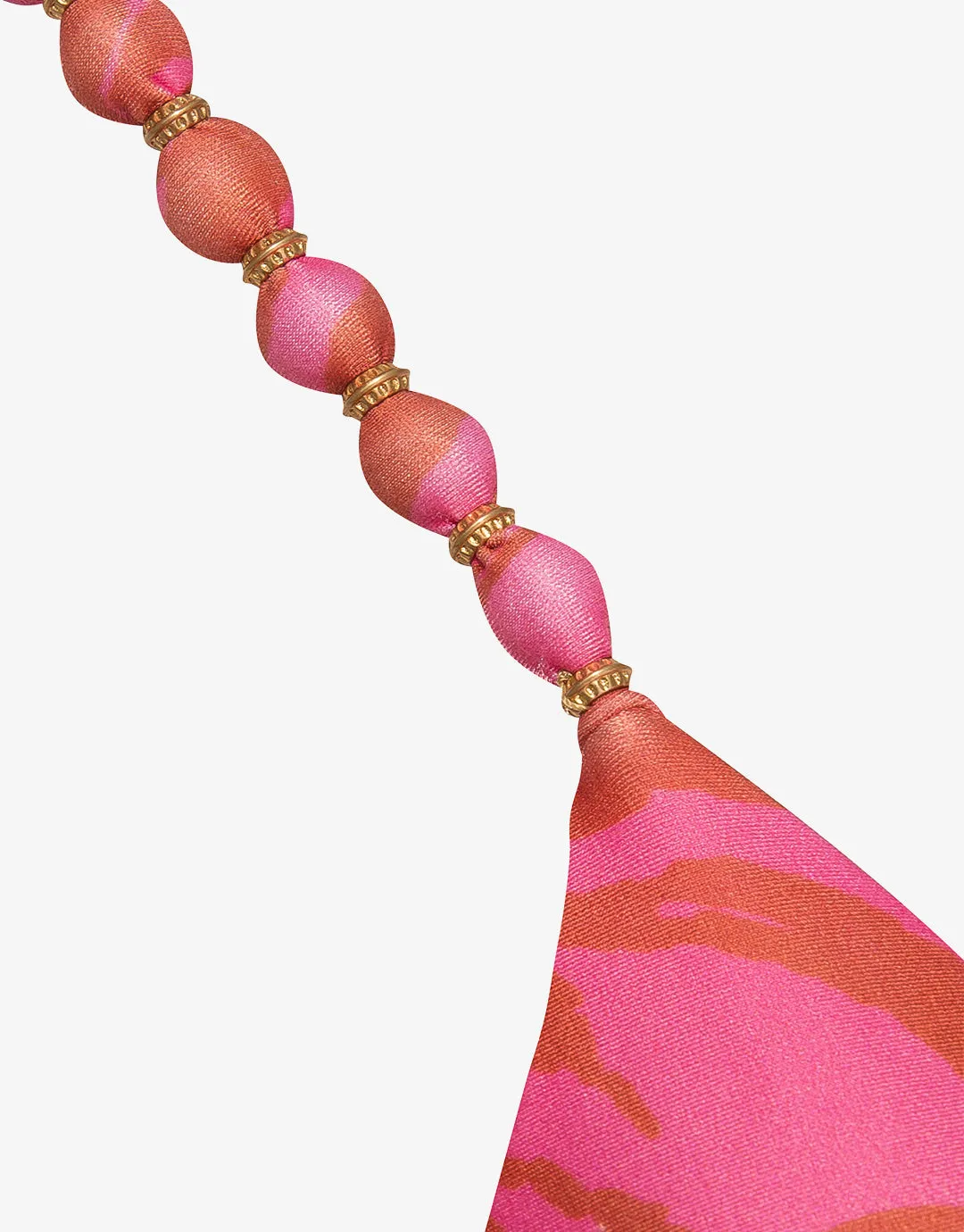 Diani Beads Parallel Tri Bikini Top - Pink