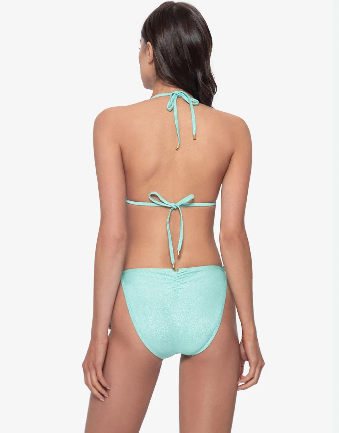 Divine Triangle Bikini Top - Aqua