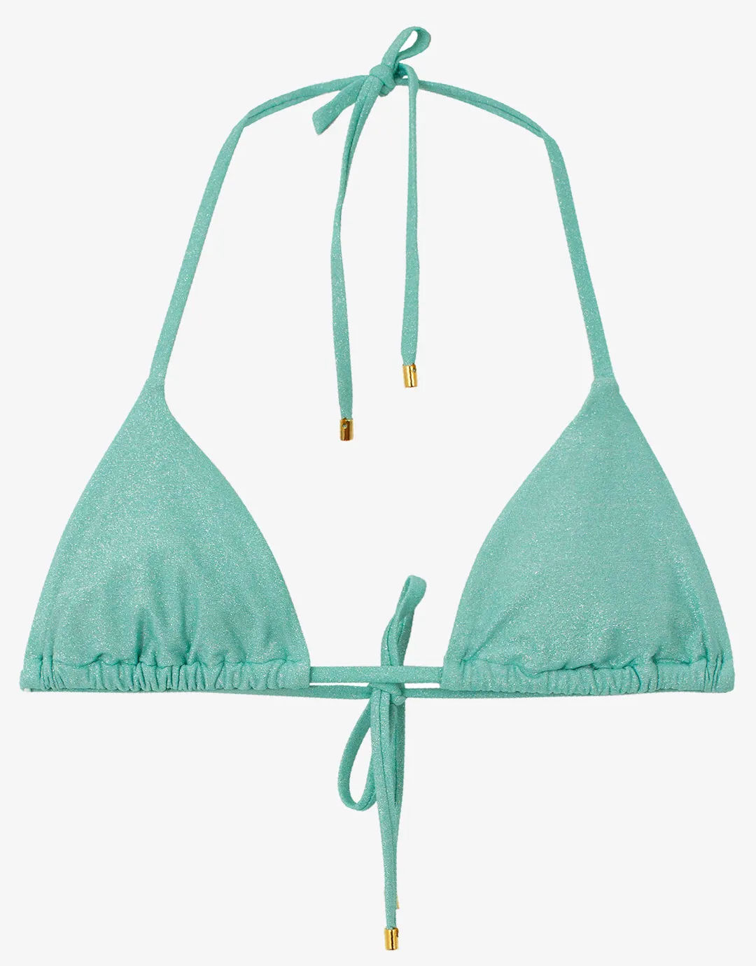 Divine Triangle Bikini Top - Aqua