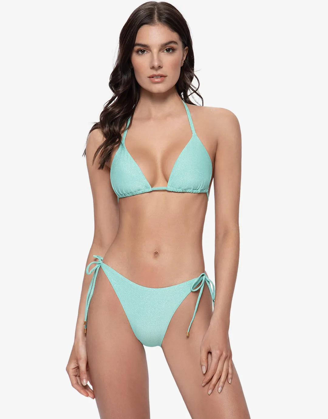 Divine Triangle Bikini Top - Aqua