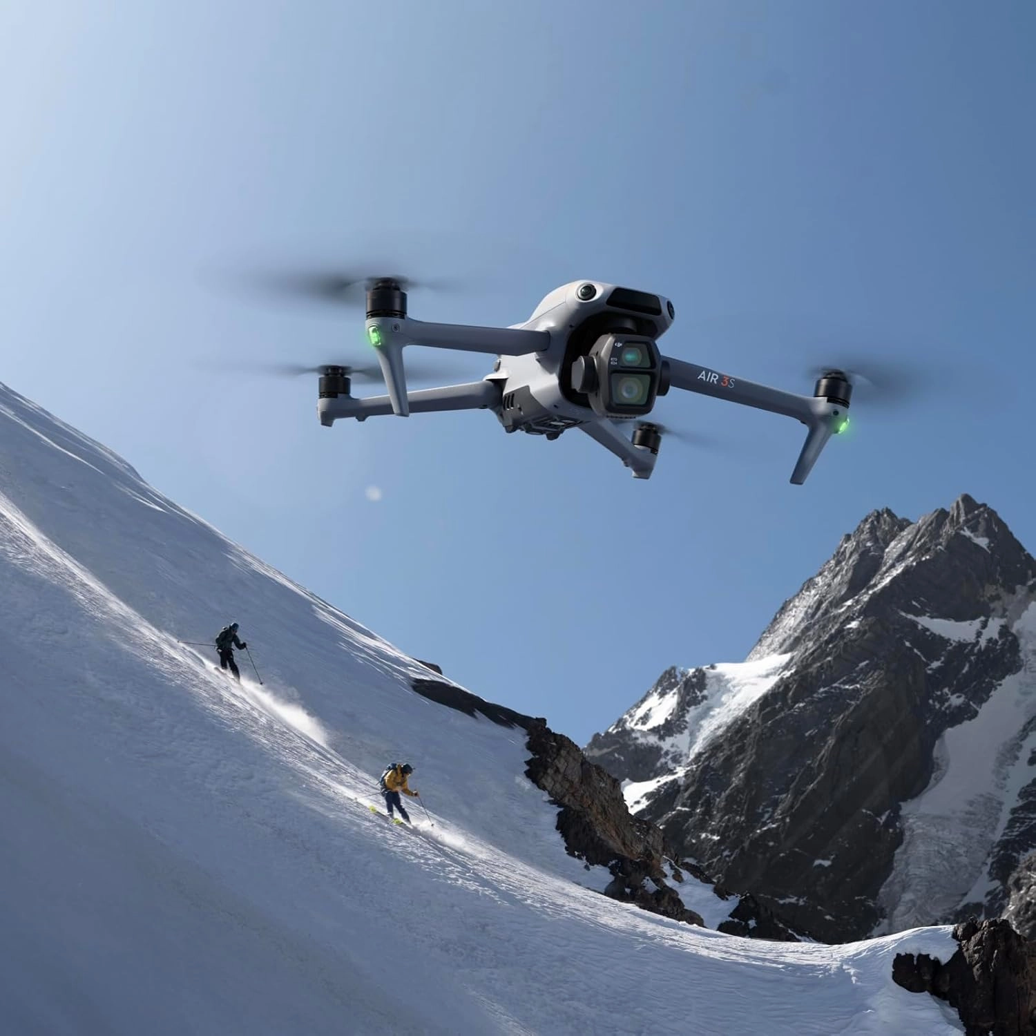 DJI Air 3S (RC-N3) Drone - 4K Dual-Camera with 1" CMOS, 4K/60fps HDR Video, 14 Stops Dynamic Range, 45-Min Flight Time, 20km Transmission Range