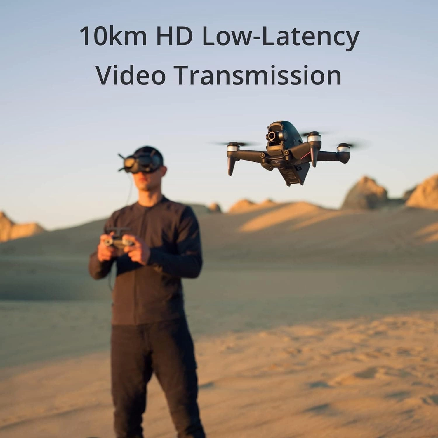 DJI FPV Explorer Combo, Immersive Flight Experience, 4K/60fps Super-Wide 150 FOV, 10km HD Low-Latency Video Transmission, Emergency Brake and Hover, First-Person View Drone