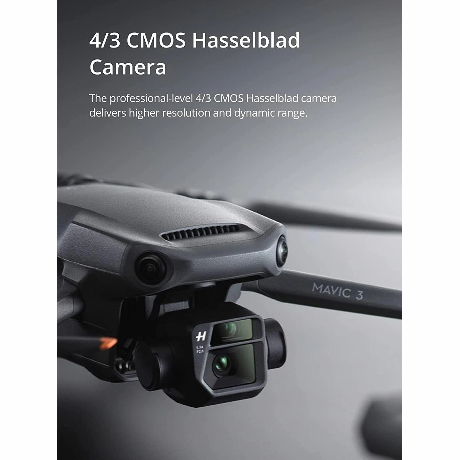 DJI Mavic 3 Drone - 4/3 CMOS Hasselblad Camera, 5.1K Video, 46-Min Flight, Obstacle Sensing, DJI RC-N1 Remote