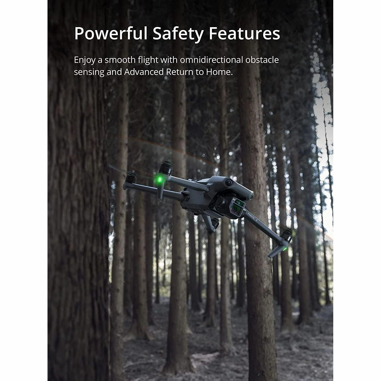 DJI Mavic 3 Drone - 4/3 CMOS Hasselblad Camera, 5.1K Video, 46-Min Flight, Obstacle Sensing, DJI RC-N1 Remote