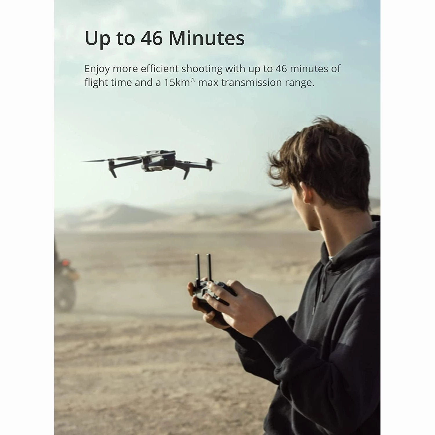 DJI Mavic 3 Drone - 4/3 CMOS Hasselblad Camera, 5.1K Video, 46-Min Flight, Obstacle Sensing, DJI RC-N1 Remote