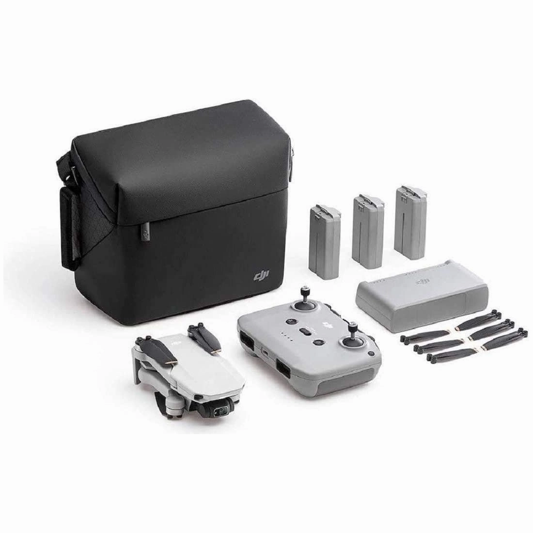 DJI Mini 2 Fly More Combo - Ultralight and Foldable Drone Quadcopter, 3-Axis Gimbal with 4K Camera, 12MP Photo, 31 Minutes Flight Time, OcuSync 2.0 HD Video Transmission, QuickShots DJI Fly App, Grey