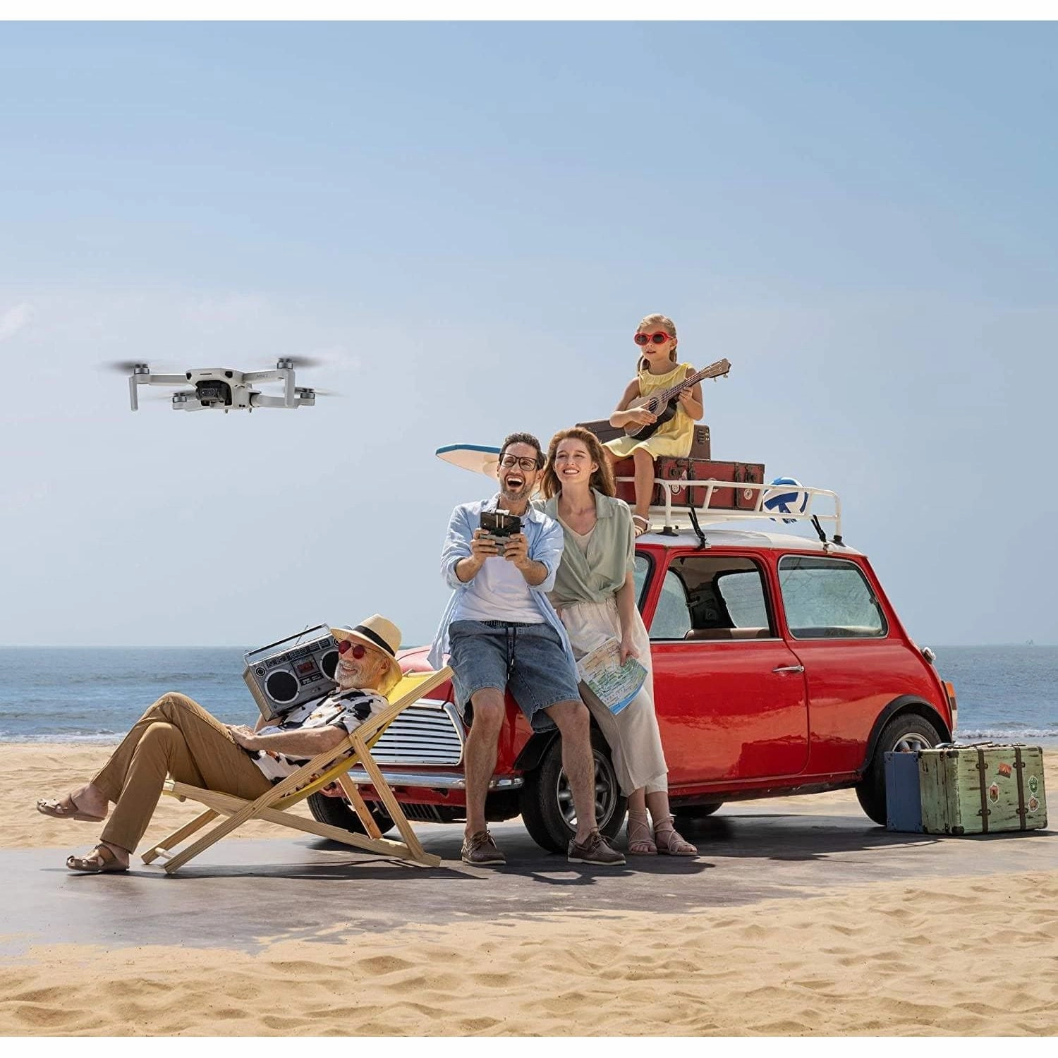 DJI Mini 2 Fly More Combo - Ultralight and Foldable Drone Quadcopter, 3-Axis Gimbal with 4K Camera, 12MP Photo, 31 Minutes Flight Time, OcuSync 2.0 HD Video Transmission, QuickShots DJI Fly App, Grey