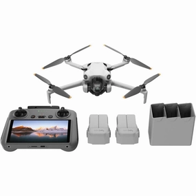 DJI Mini 4 Pro Fly More Combo with DJI RC 2, Folding Mini-Drone with 4K HDR Video Camera for Adults, Under 0.549 lbs/249 g, 34-Min Flight Time, 2 Extra Batteries buy drone online, best camera drone, 4k drone for beginners