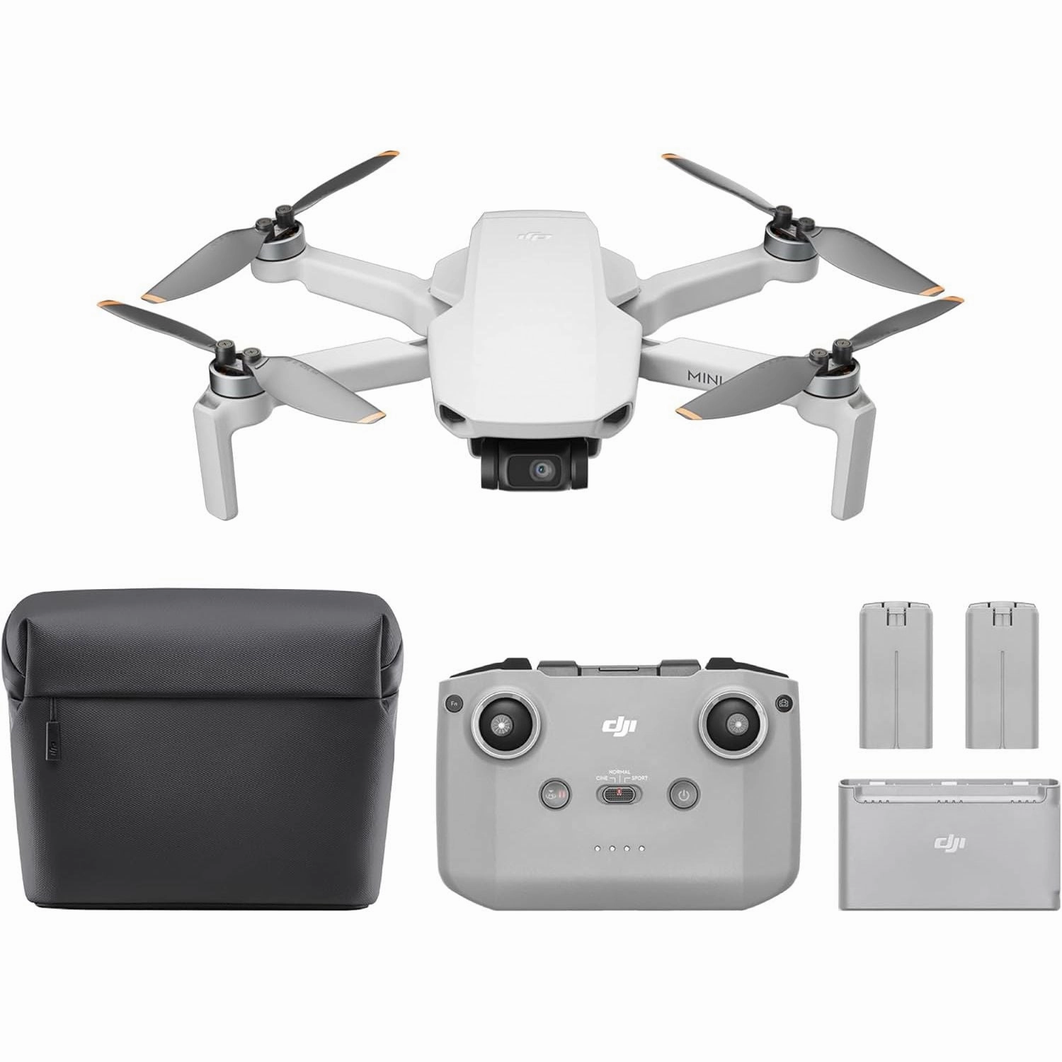 DJI Mini 4K Drone Fly More Combo - Ultra-Light 249g, 4K UHD Camera, 3-Axis Gimbal, 10km Video, 93-Min Flight Time, Auto Return, 3 Batteries, QuickShots buy drone online, best camera drone, 4k drone for beginners
