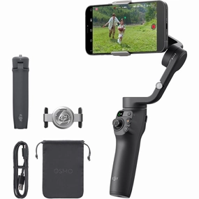 DJI Osmo Mobile 6 3-Axis Phone Gimbal, Object Tracking, Built-In Extension Rod, Portable, Slate Gray camera accessories, dslr camera accessories, best camera tripod
