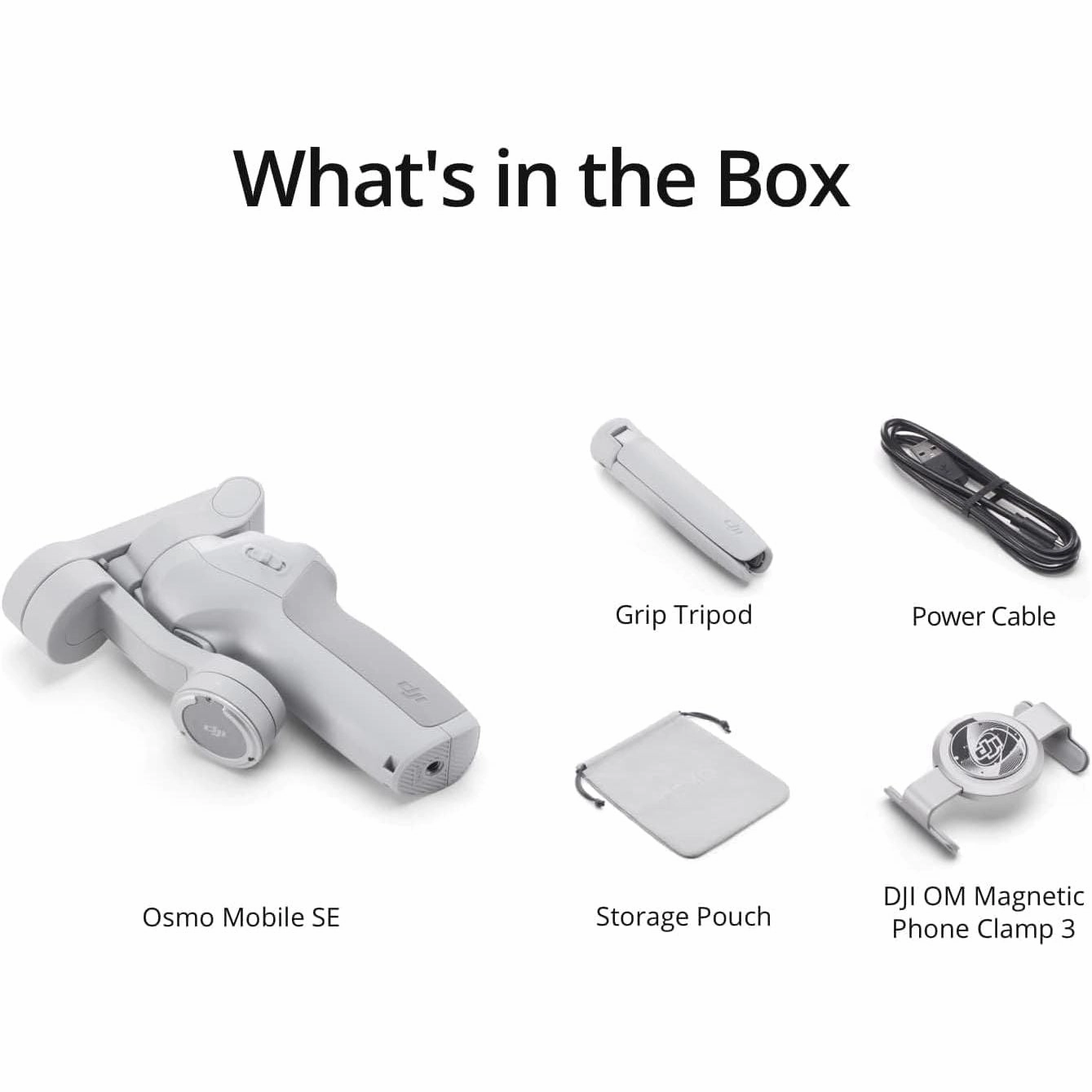 DJI OSMO Mobile SE Intelligent Gimbal, 3-Axis Phone Gimbal, Portable and Foldable, Android and iPhone Gimbal with ShotGuides, Smartphone Gimbal, Vlogging Stabilizer, YouTube and TikTok Videos