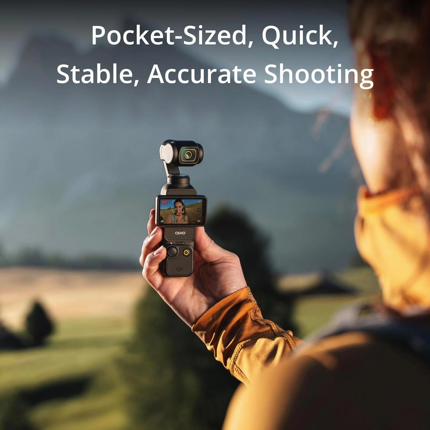 DJI Osmo Pocket 3 Creator Combo  Vlogging Camera with 1'' CMOS Sensor, 4K/120fps Video, 3-Axis Stabilization, Face/Object Tracking, Fast Focusing, Included Microphone, Digital Camera for Photography