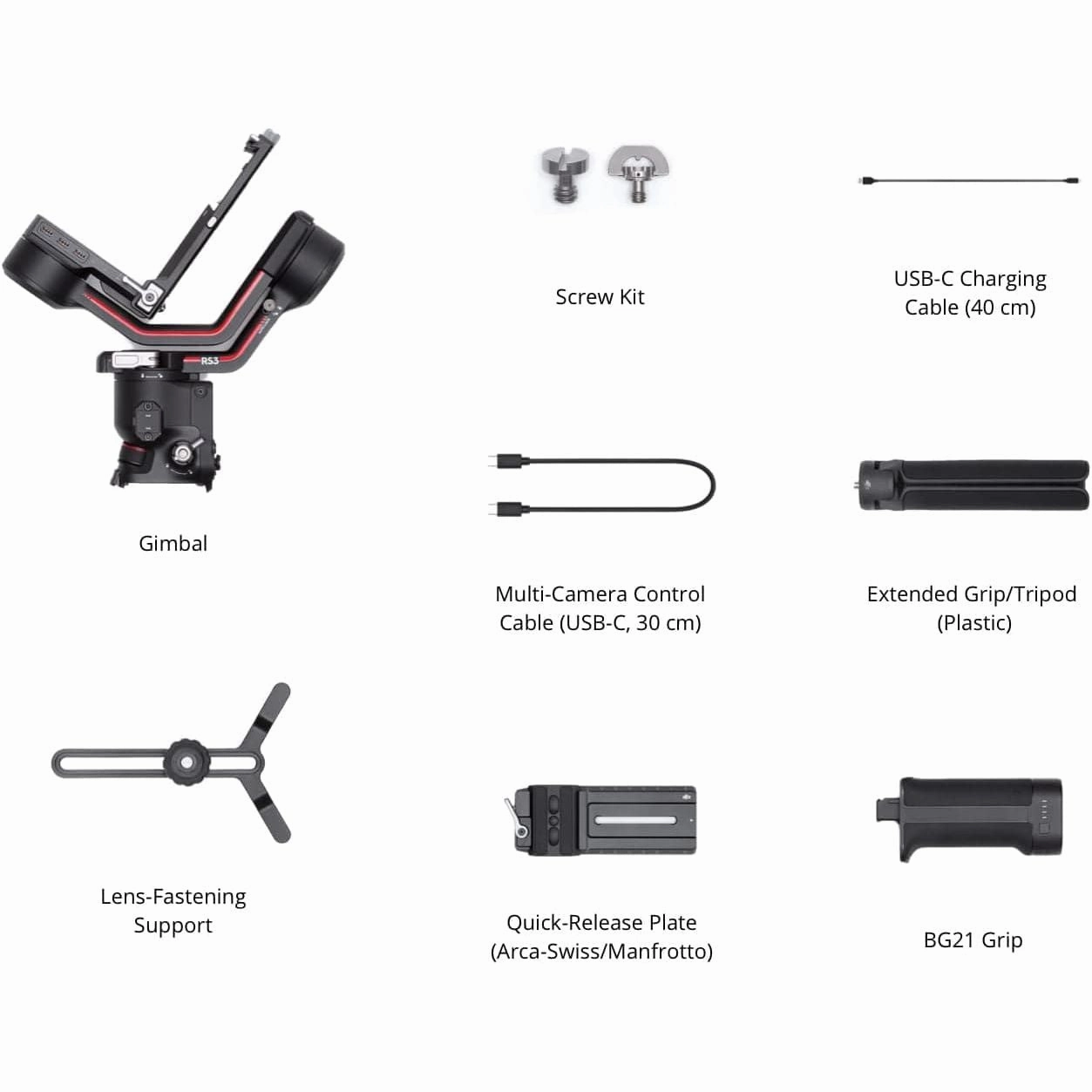 DJI RS 3 Gimbal - Professional Video Stabilizer - Black