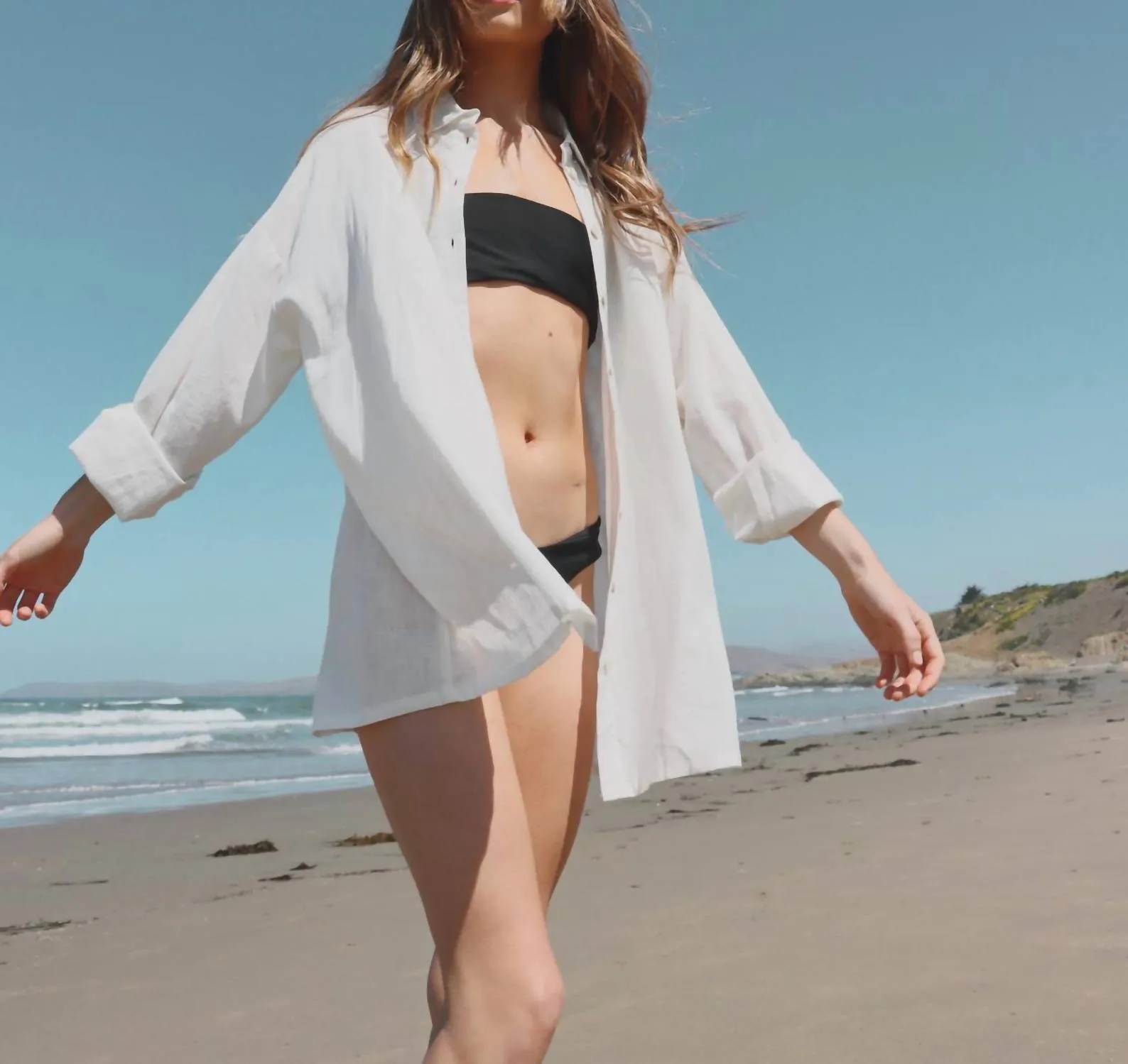 Dreaming Of Kona Cover Up Top In Ivory