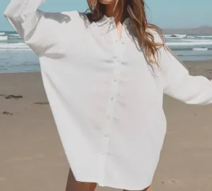 Dreaming Of Kona Cover Up Top In Ivory