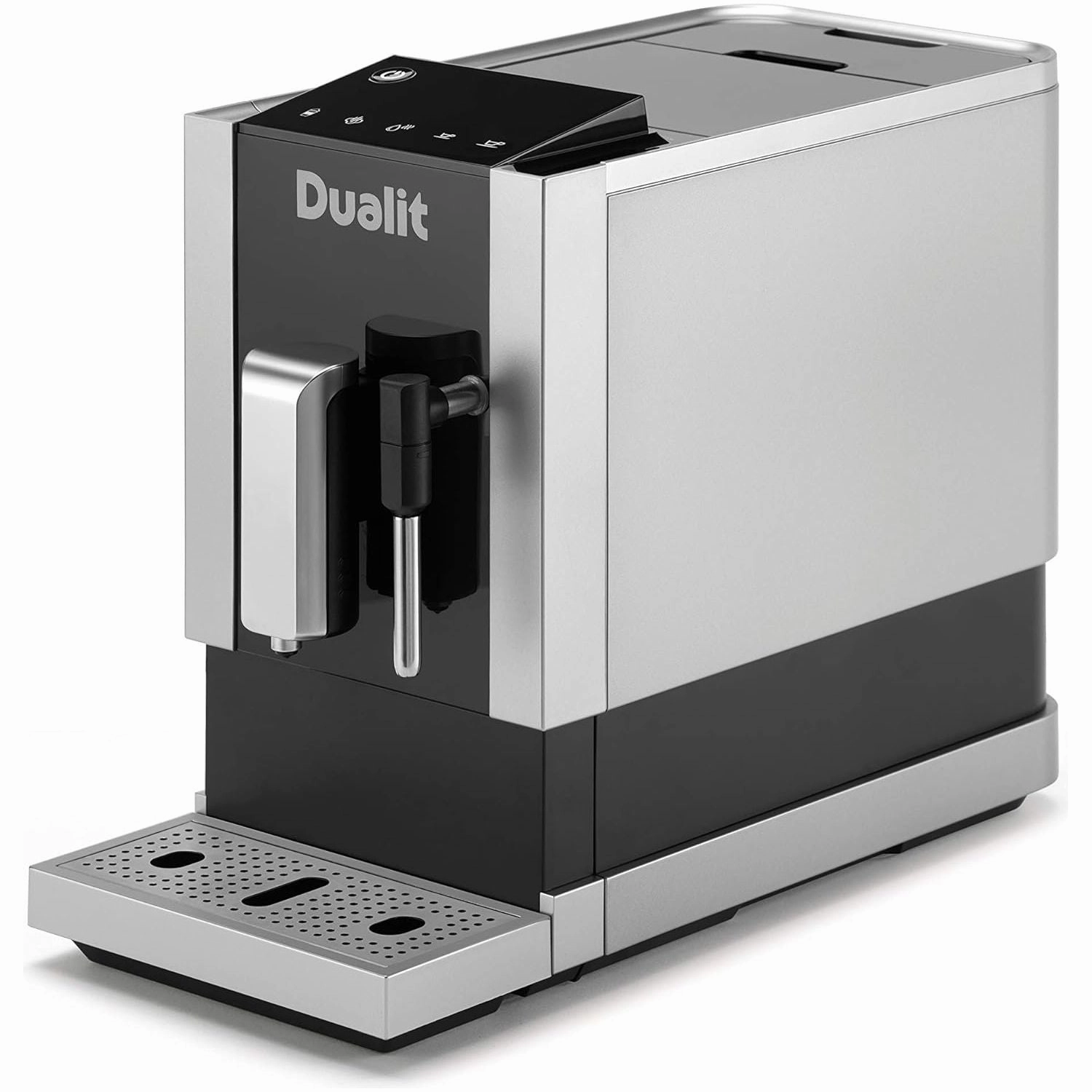 Dualit Bean to Go Machine - Barista Quality Professional Coffee Machine - Built in Coffee Grinder & Steam Wand Milk Frother - Espresso, Lungo & Double Shot Functions - Bean To Cup Coffee Maker
