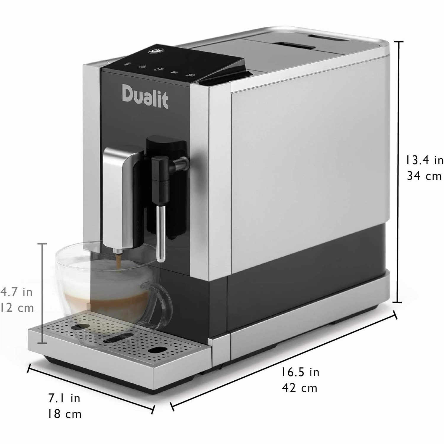 Dualit Bean to Go Machine CBCM1 - Barista Quality Professional Coffee Machine - Silver/Black
