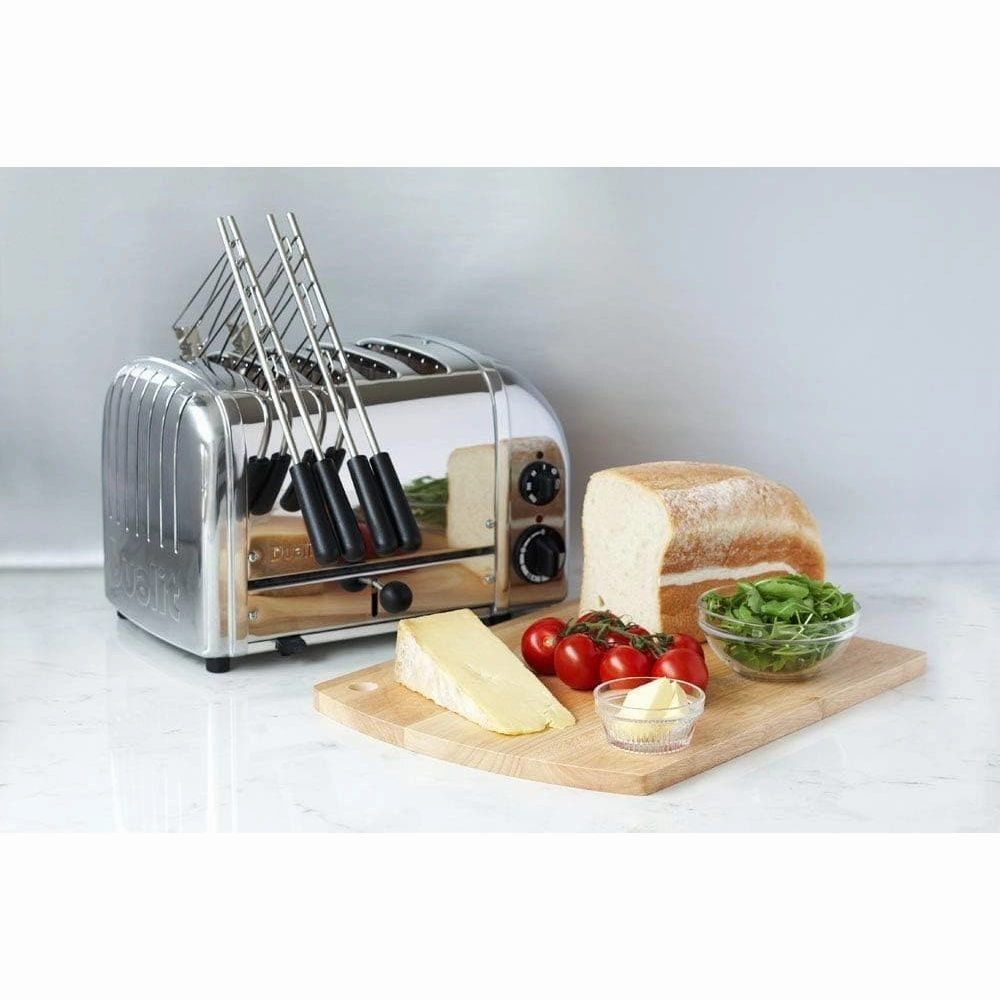 Dualit Classic 4 Slice Vario Toaster - 47030 (UK Adapter Included) - Stainless Steel