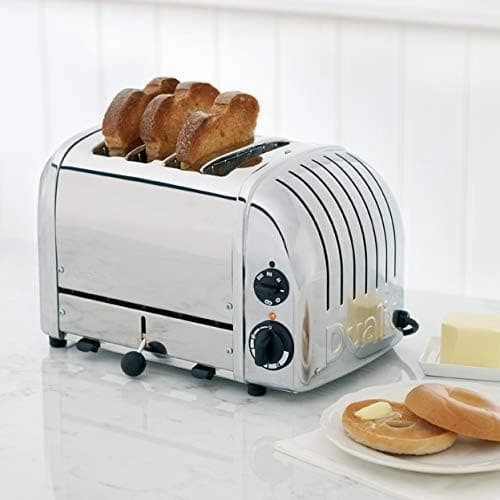 Dualit Classic 4 Slice Vario Toaster - 47030 (UK Adapter Included) - Stainless Steel