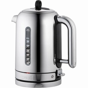Dualit Classic Kettle 72835  1.7L, Polished Stainless Steel, Quiet Boil, 90s Boil Time - Black/Silver, EU Plug with UK Adapter phone accessories, mobile phone cases, best charging cable