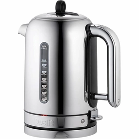 Dualit Classic Kettle 72835  1.7L, Polished Stainless Steel, Quiet Boil, 90s Boil Time - Black/Silver, EU Plug with UK Adapter xbox console, buy xbox series x, xbox accessories online