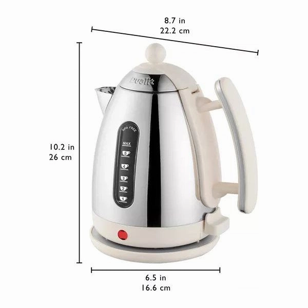 Dualit Mini Kettle Canvas White 1 Litre - 72203 Comes with European Plug