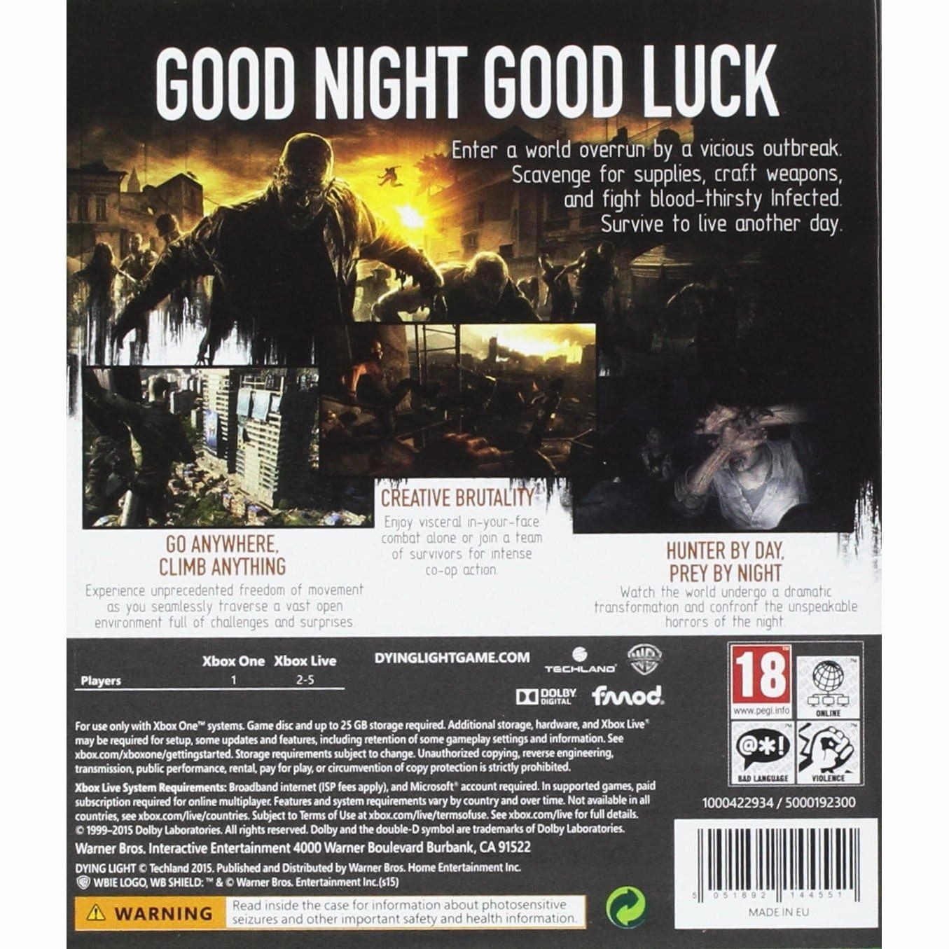 Dying Light Be the Zombie Edition (Xbox One)