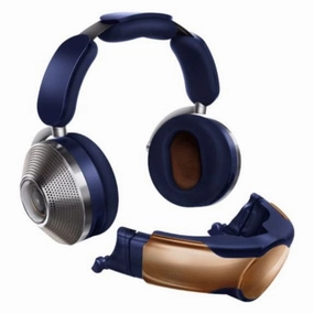 Dyson Zone Absolute  Noise-Cancelling Headphones - Prussian Blue & Bright Copper earbuds and headphones, true wireless earbuds, noise cancelling earbuds