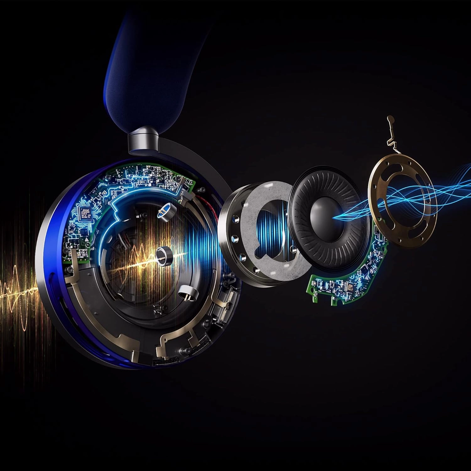 Dyson Zone Absolute  Noise Cancelling Headphones (WP01)  Prussian Blue/Bright Copper