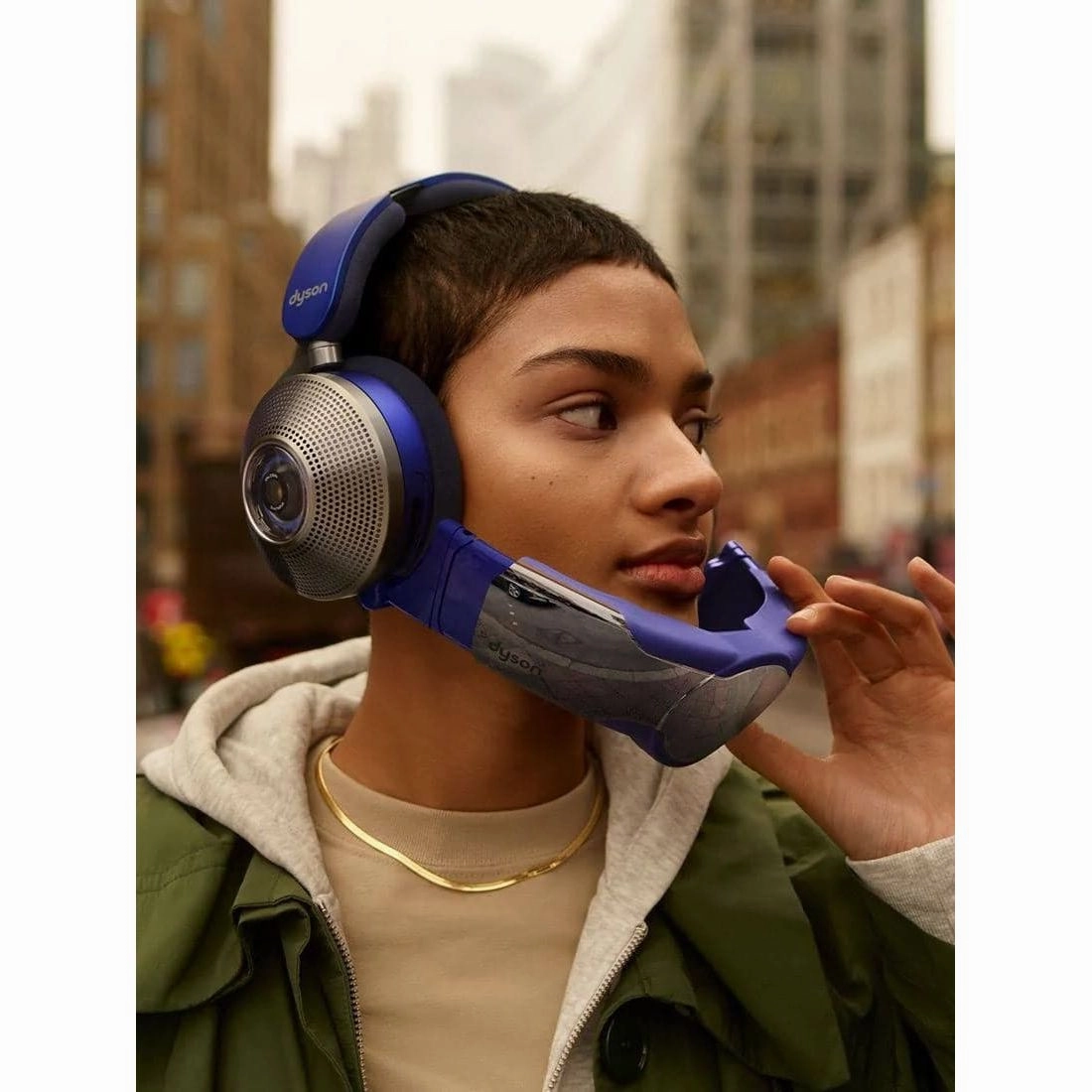 Dyson Zone Wireless Bluetooth Noise-Cancelling Air Purifying Headphones - Blue