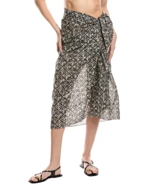 Echo Block Print Pareo Wrap In-A-Bag