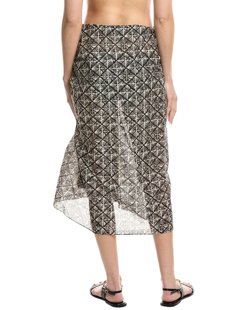 Echo Block Print Pareo Wrap In-A-Bag