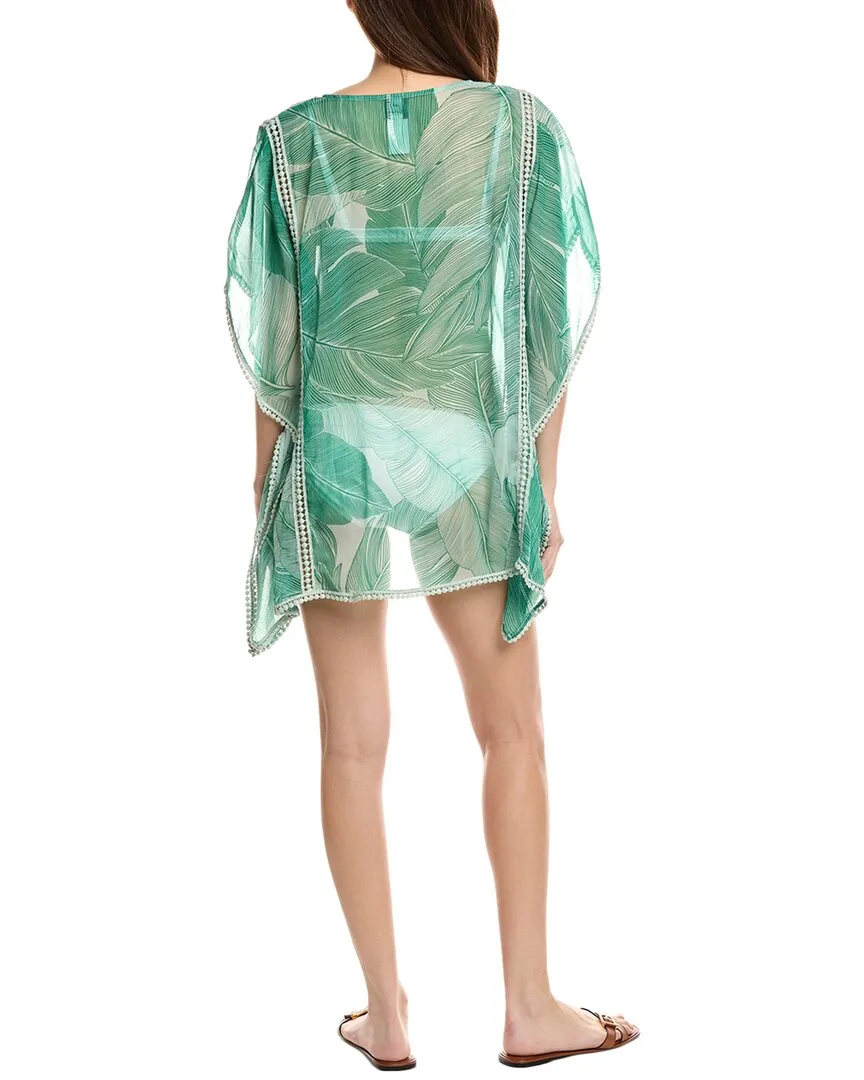 Echo Tropic Palm Chiffon Caftan