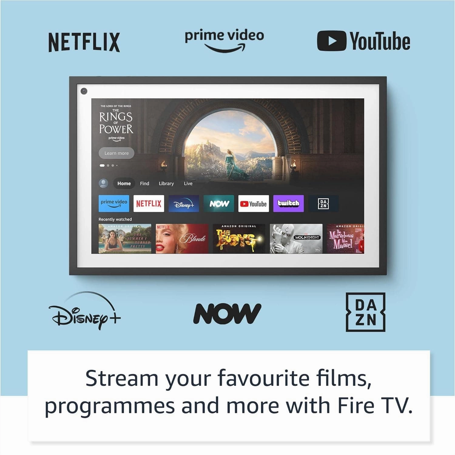 Echo Show 15 with Remote 15.6" Full HD Smart Display with Alexa & Fire TV Integration