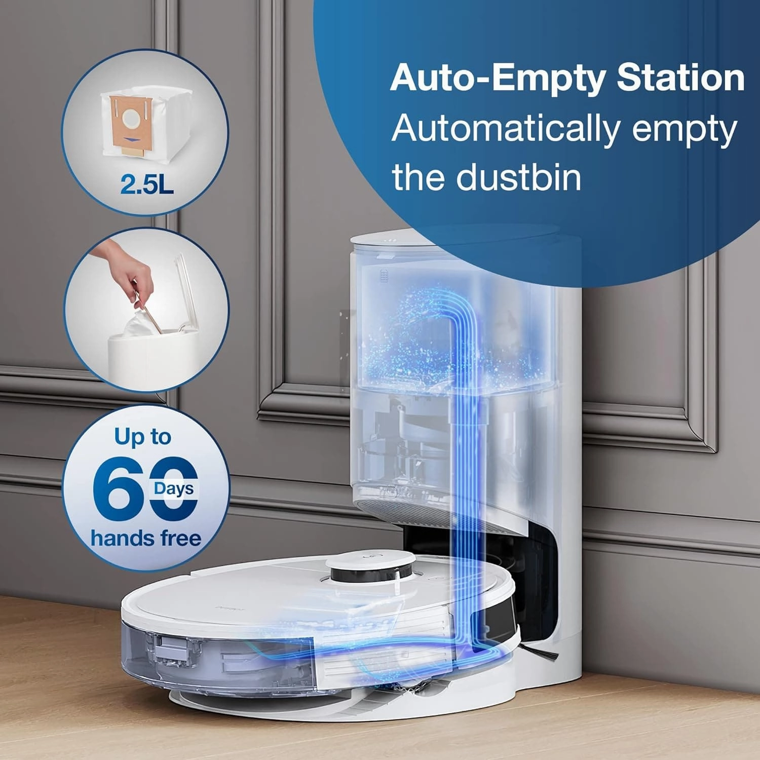 ECOVACS DEEBOT N8  Robot Vacuum Cleaner 2300Pa with OZMO Mop