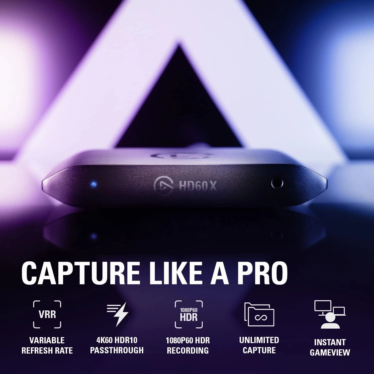 Elgato HD60 X - Stream & Record in 1080p60 HDR10 or 4K30, Ultra-Low Latency for PS5, Xbox, PC & Mac