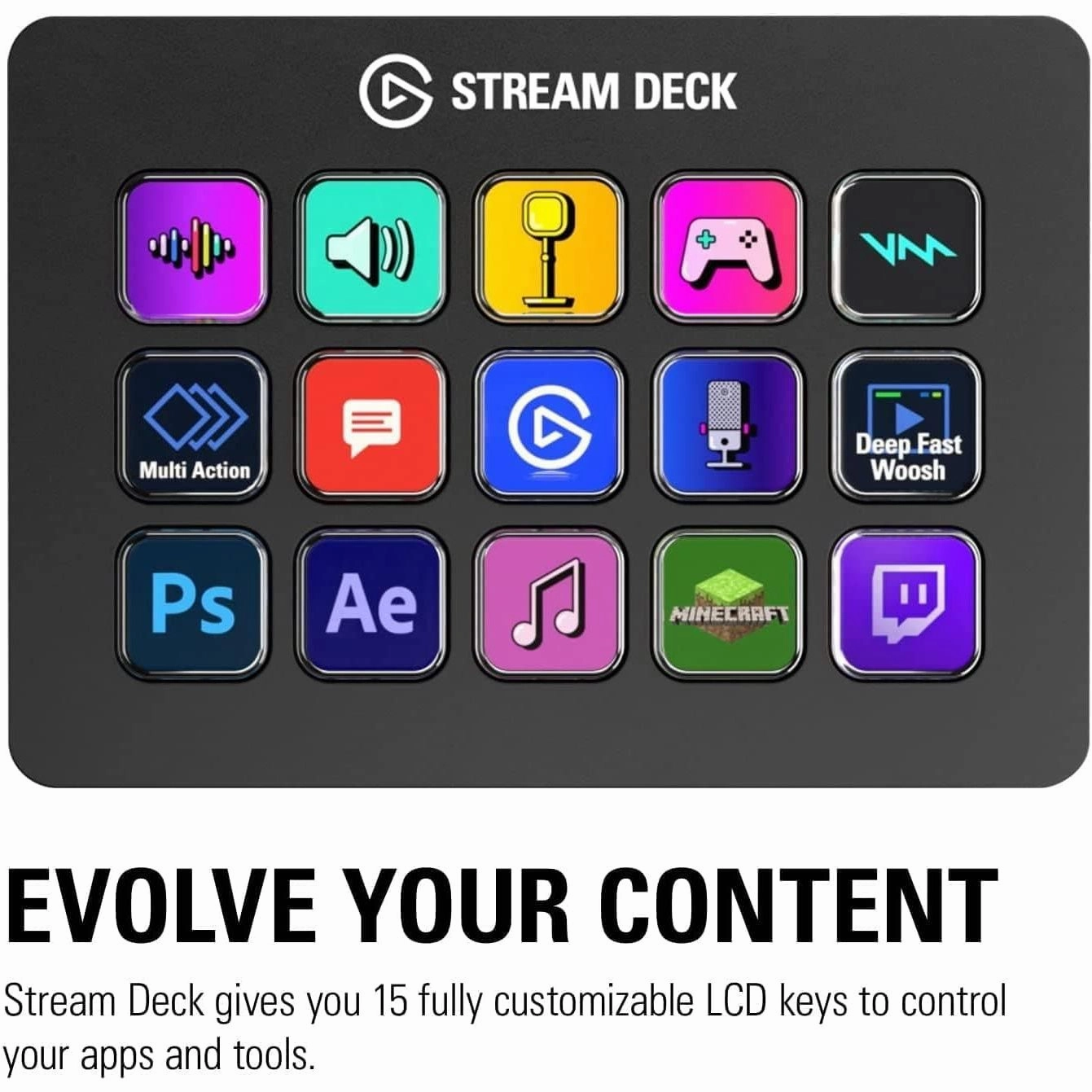 Elgato Stream Deck MK.2  Studio Controller - Black