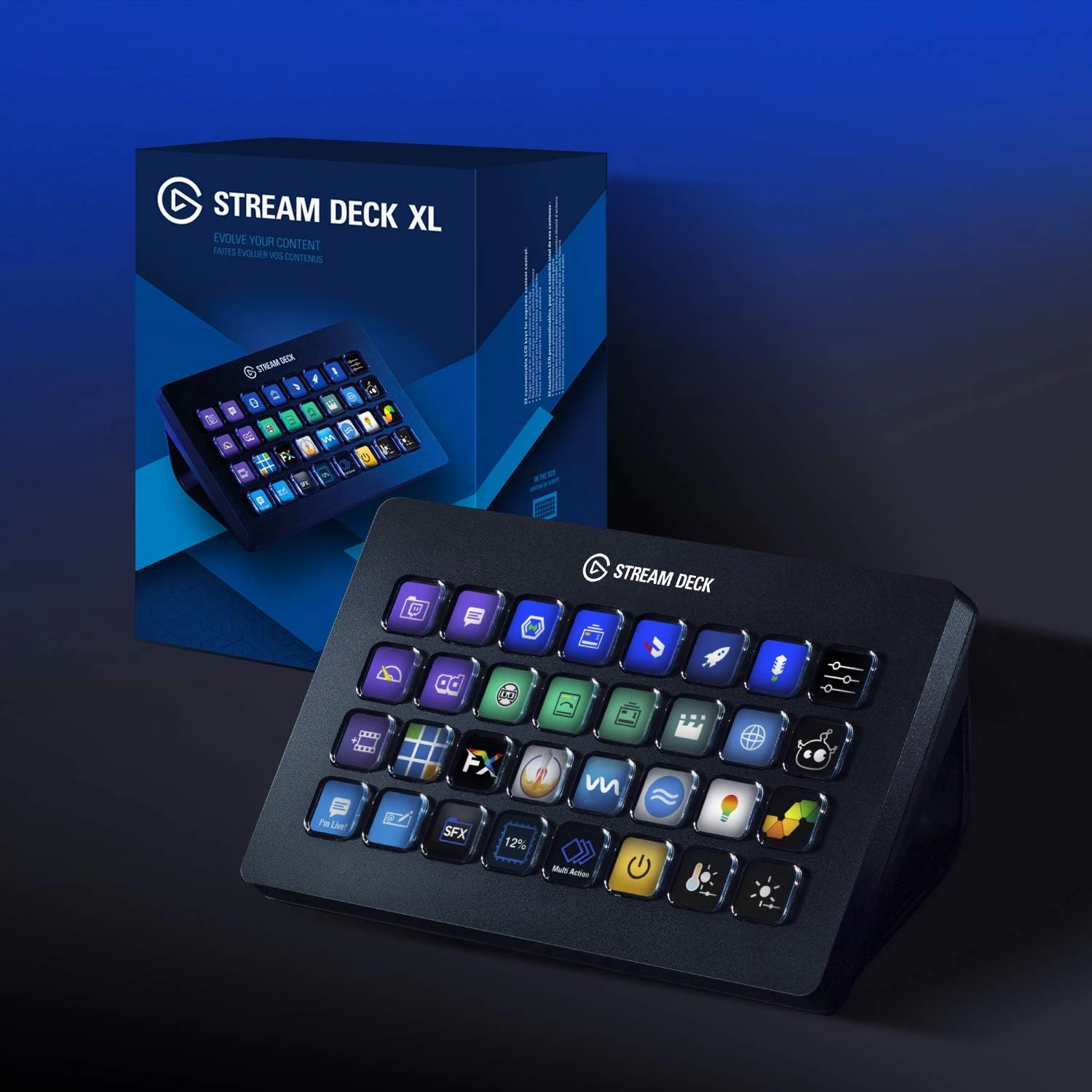 Elgato Stream Deck XL Advanced Studio Controller with 32 Macro Keys Mac & PC Compatible