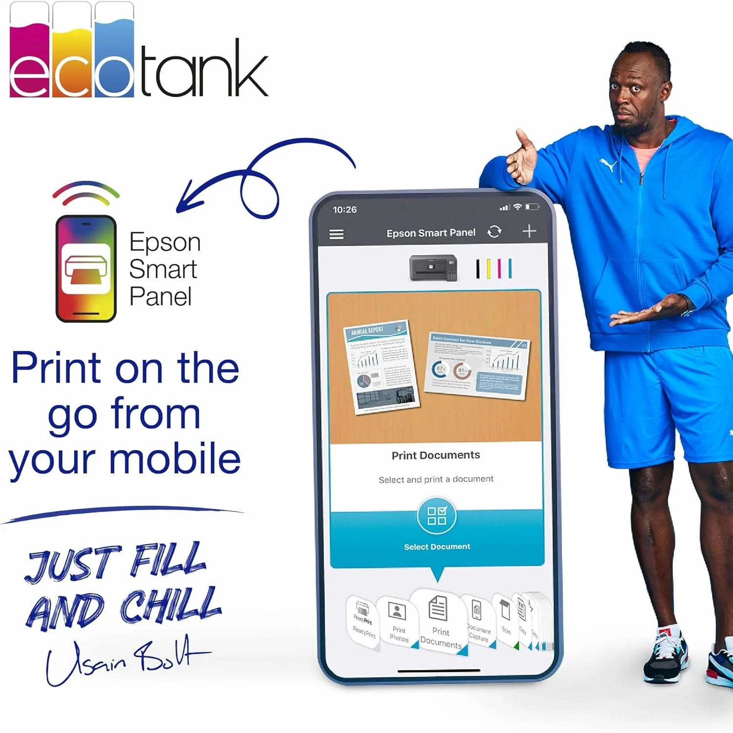 Epson EcoTank ET-2850 Wireless Inkjet Printer