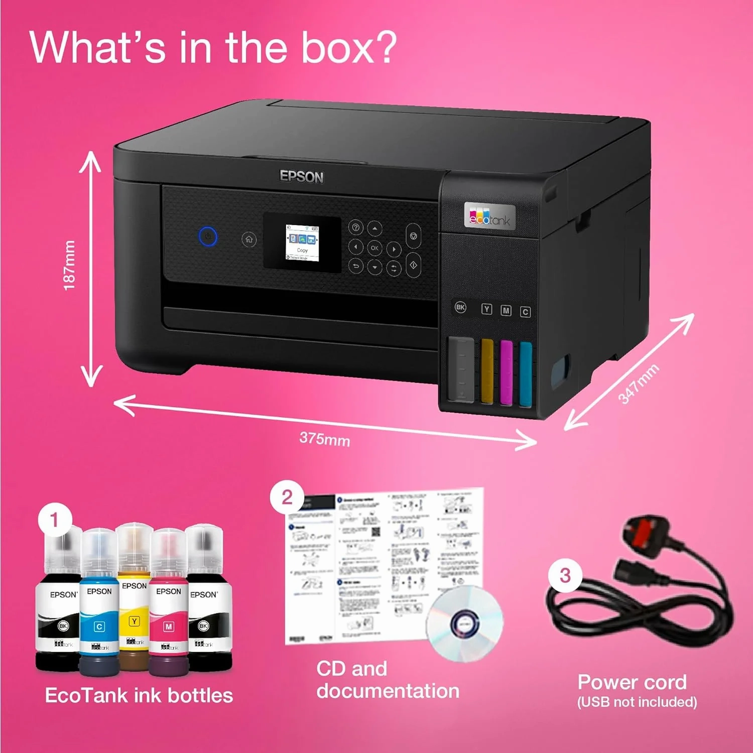 Epson EcoTank ET-2850 Wireless Inkjet Printer